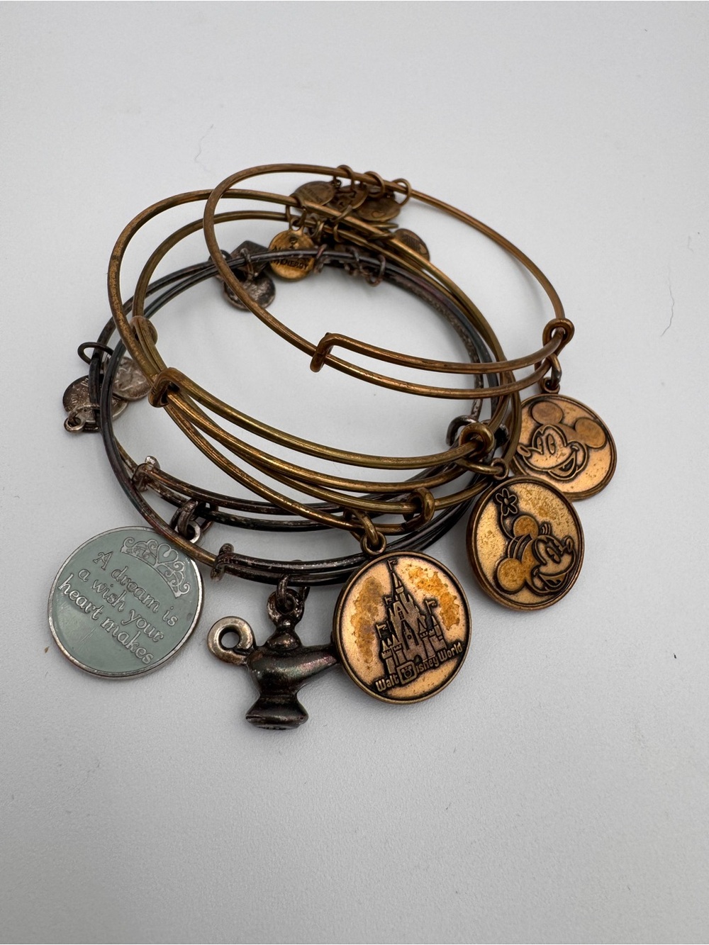 Alex and Ani Disney Charm Bangle Set